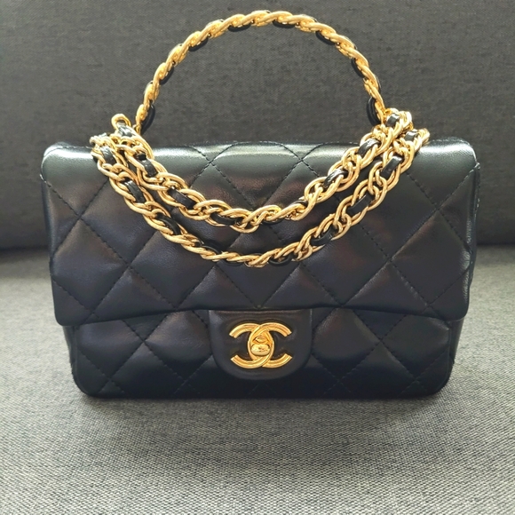 New 23S Métiers d'art Chanel Top handle Golden Links 2way Mini Rectangular - Picture 5 of 12